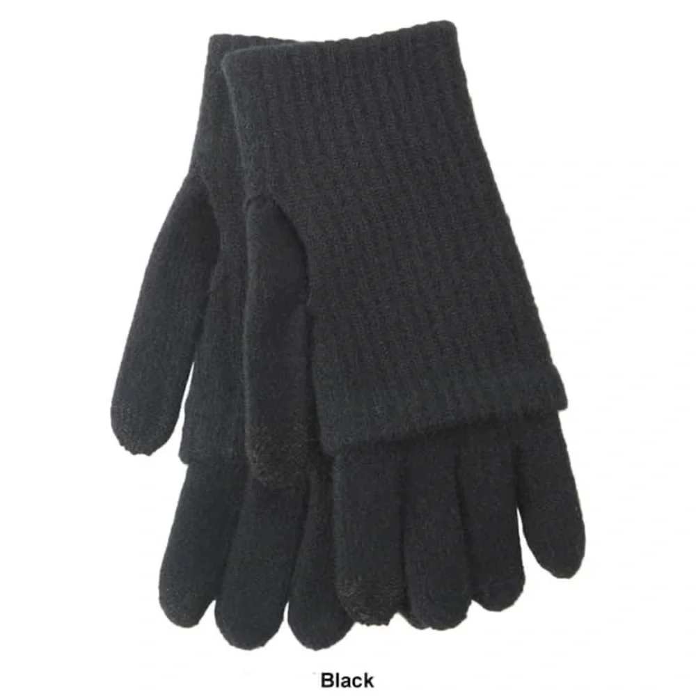 Womens Steve Madden Double Layer Gloves